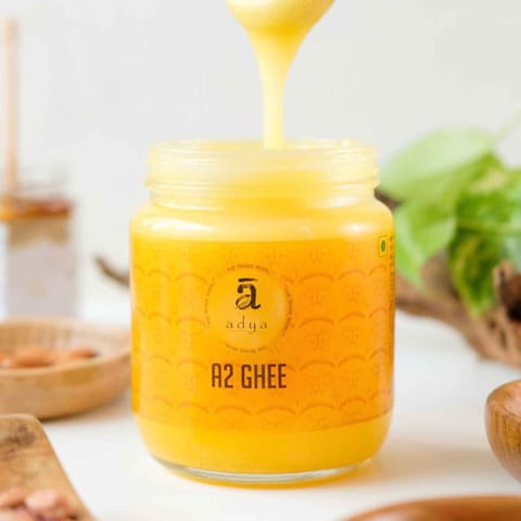 Adya Organics A2 Cow Milk Ghee (500 gms)