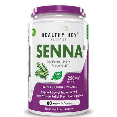 HealthyHey Nutrition Senna Leaf Extract (Veg Capsules 60)